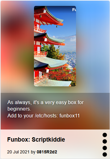 Funbox11 - Scriptkiddie